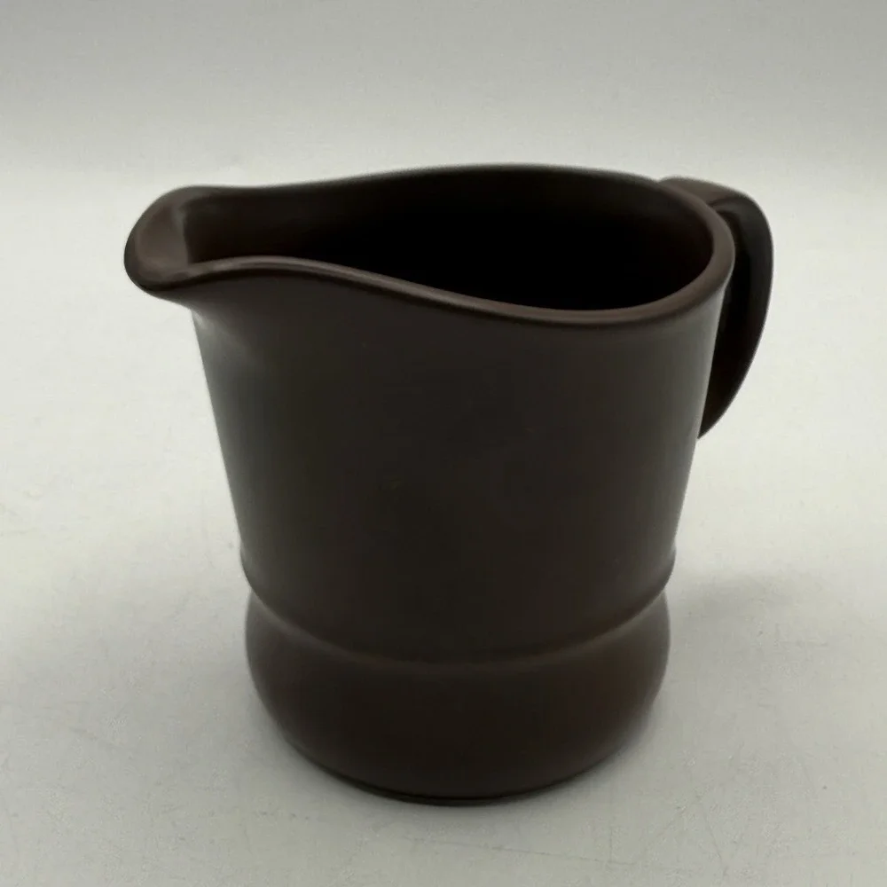 Wood‎ & Son Made In England Retro 1960's Chocolate Brown Coffee Mug Creamer Set